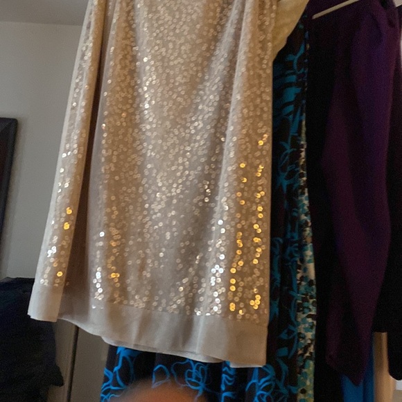 2 PCs skirt set  gold lame sparklie - Picture 8 of 8